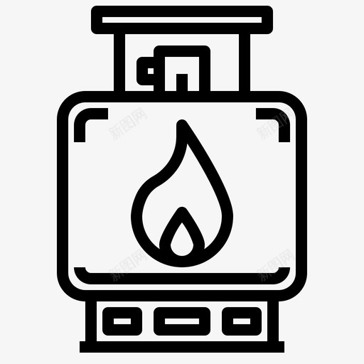 天然气生态能源svg_新图网 https://ixintu.com 天然气 生态 能源 燃料 电力 标志