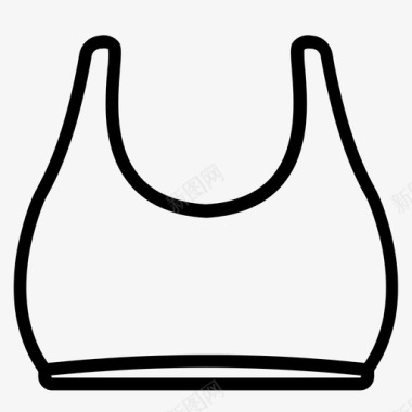 运动胸罩布料衣服图标