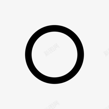 圆形按钮圆环图标