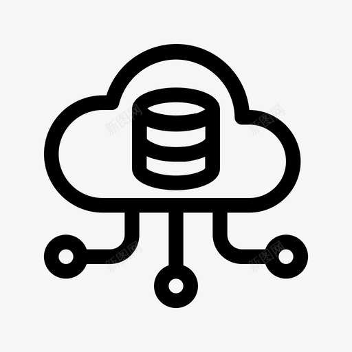 云数据网络存储svg_新图网 https://ixintu.com 数据 网页 设计开发 数据网 网络 存储