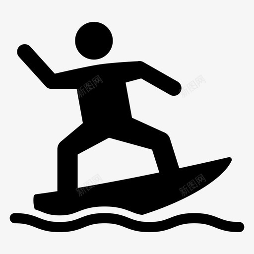 冲浪滑板冲浪板svg_新图网 https://ixintu.com 冲浪 滑板 冲浪板 冲浪者 体育活动