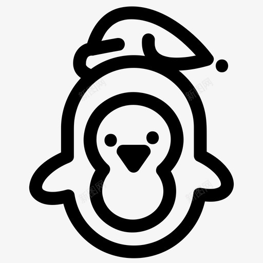 企鹅庆祝圣诞节svg_新图网 https://ixintu.com 圣诞节 企鹅 庆祝 圣诞 节假日 冬天