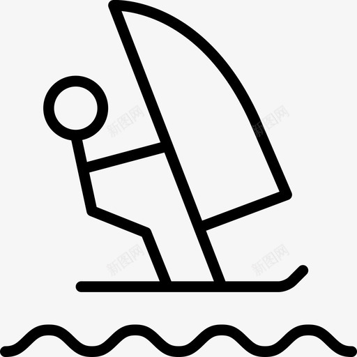风帆冲浪冲浪板海洋svg_新图网 https://ixintu.com 海洋 风帆 冲浪 冲浪板 运动 电影