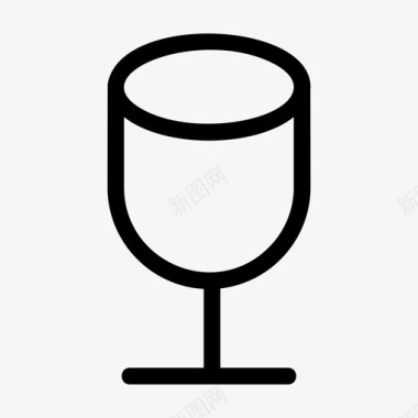 酒杯酒类食品图标