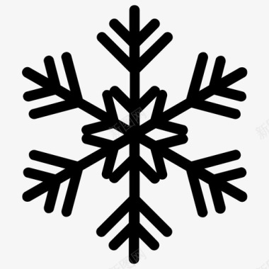 雪花装饰雪花雪花设计图标