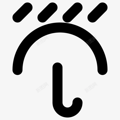 雨伞雨降雨阵雨svg_新图网 https://ixintu.com 雨伞 天气 降雨 阵雨 梨厚