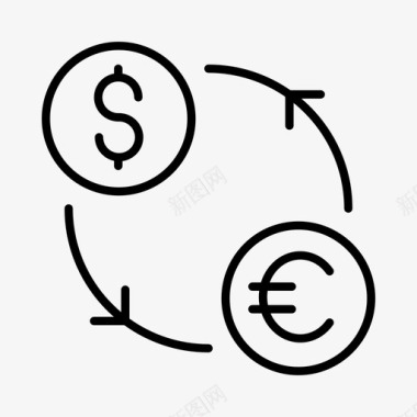 货币兑换商业经济图标