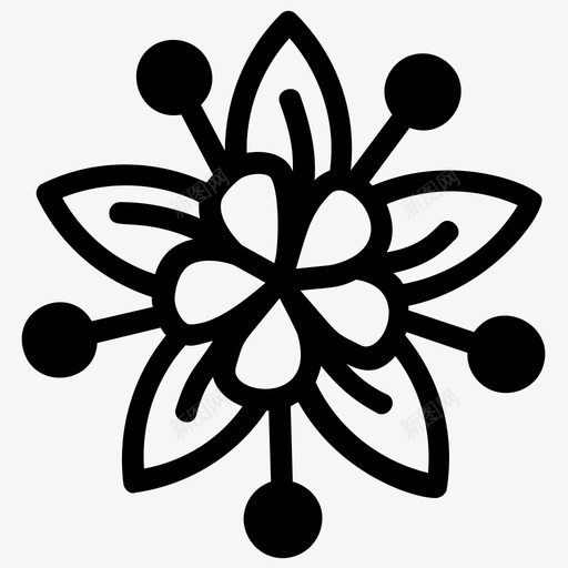 花卉画装饰花花卉设计svg_新图网 https://ixintu.com 花卉 装饰 花花 设计 图案 多年生 装饰性 符号