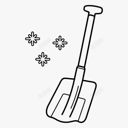 雪铲清除除雪svg_新图网 https://ixintu.com 雪铲 清除 工具