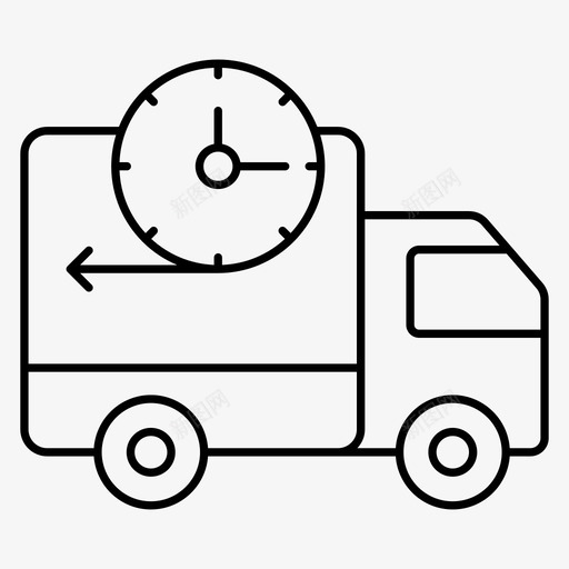交货截止日期快速svg_新图网 https://ixintu.com 卡车 交货 截止 截止日 日期 快速 物流配送
