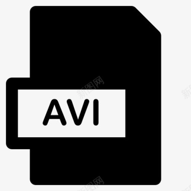 文件类型avi文档图标