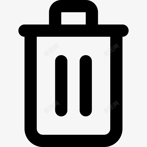 垃圾箱删除垃圾svg_新图网 https://ixintu.com 垃圾箱 删除 垃圾 废料 垃圾桶 通用 用户界面 符号