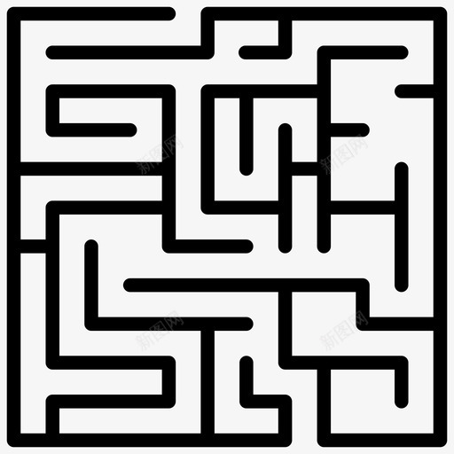方块迷宫树篱迷宫迷宫svg_新图网 https://ixintu.com 迷宫 方块 树篱 拼图 线图 图标