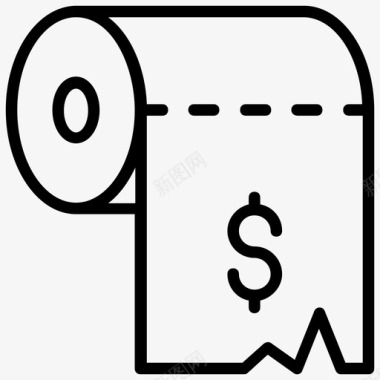 卫生纸美元钞票美元纸图标