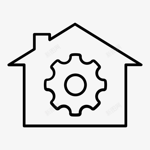 设施管理建筑设备svg_新图网 https://ixintu.com 设施 管理 建筑设备家 房子 工作