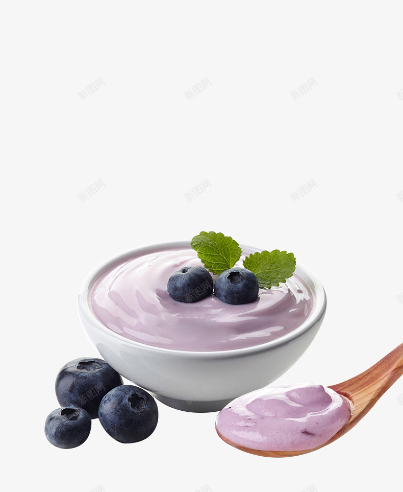 蓝莓奶昔png免抠素材_新图网 https://ixintu.com 蓝莓 奶昔