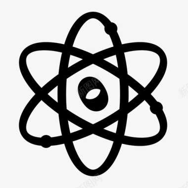 科学原子轨道图标