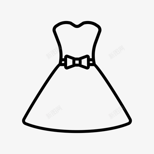 迷你裙鸡尾酒会派对礼服svg_新图网 https://ixintu.com 迷你裙 鸡尾 鸡尾酒 酒会 派对 礼服 肩带 婚纱 丝带