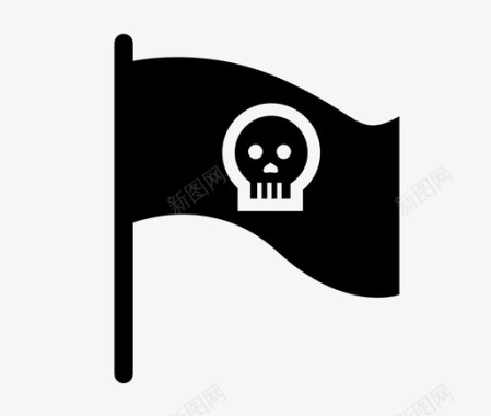 海盗旗坏危险图标