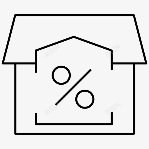 房地产折扣百分比svg_新图网 https://ixintu.com 房地产 百分比 折扣 物业 销售