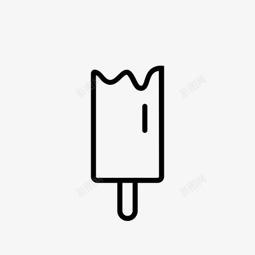 冰棒巧克力酱冰淇淋svg_新图网 https://ixintu.com 冰棒 巧克力 冰淇淋 甜食 快餐