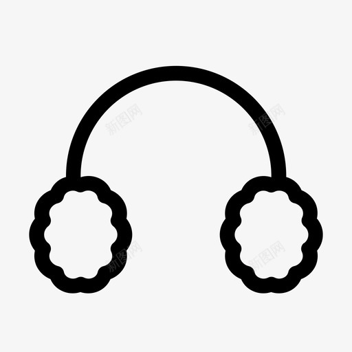 耳罩防寒耳机svg_新图网 https://ixintu.com 冬季 耳罩 防寒 耳机 线装