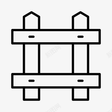 围栏农业乡村图标