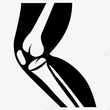 膝关节关节疼痛骨科图标