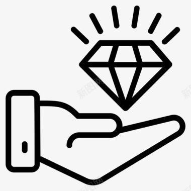 优质客户客户支持钻石图标