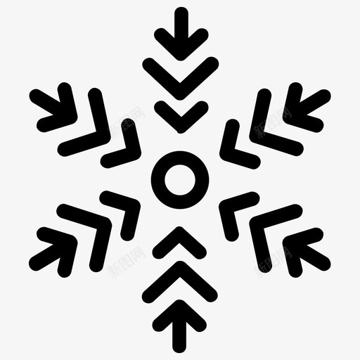 创意雪花圣诞装饰雪花设计svg_新图网 https://ixintu.com 雪花 创意 装饰 圣诞 设计 冬季 几何 图标