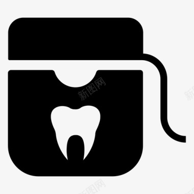 牙线卫生牙科图标集1图标