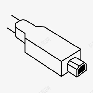 usbb端口电缆连接图标