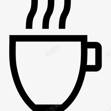 浓缩咖啡杯咖啡热咖啡图标