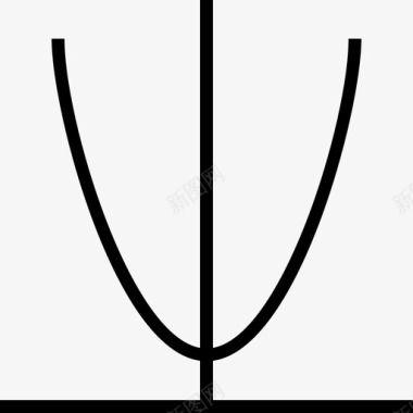 曲线图图表数学图标