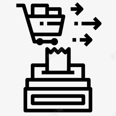 结帐商店购物图标