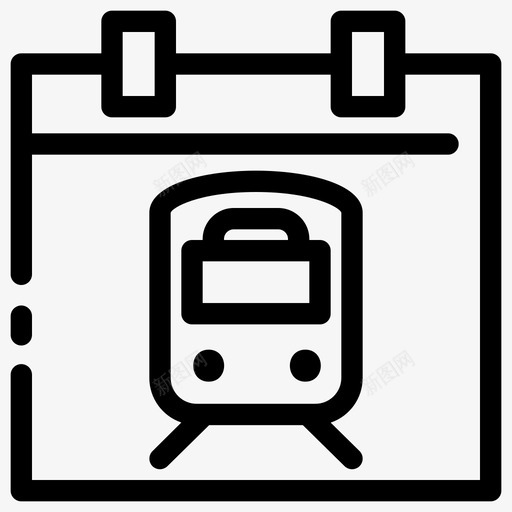 列车时刻表到站日历svg_新图网 https://ixintu.com 列车 列车时刻 时刻表 到站 日历 发车 运输 联络线