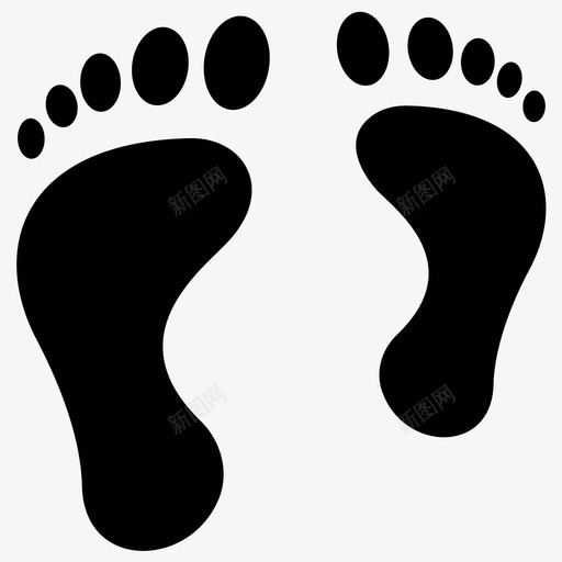 脚身体器官身体部位svg_新图网 https://ixintu.com 身体 器官 部位 脚印 父亲节 标志
