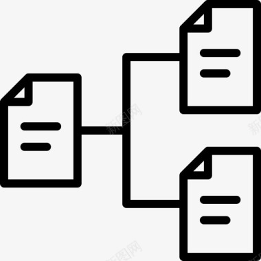 层次结构文档文件图标