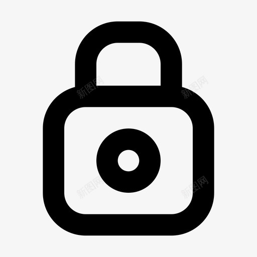 锁螺栓加密svg_新图网 https://ixintu.com 螺栓 加密 安全 一般 用户界面 圆形 轮廓 图标