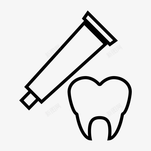 牙膏犬齿牙svg_新图网 https://ixintu.com 牙膏 犬齿 臼齿 网页设计 用户界面 开发 材料 设计 设计图 图标