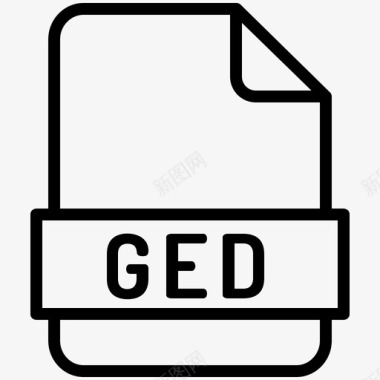 ged扩展名文件格式图标
