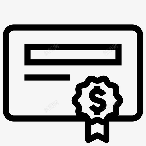 银行执照银行证书svg_新图网 https://ixintu.com 银行 执照 证书 金融 大纲