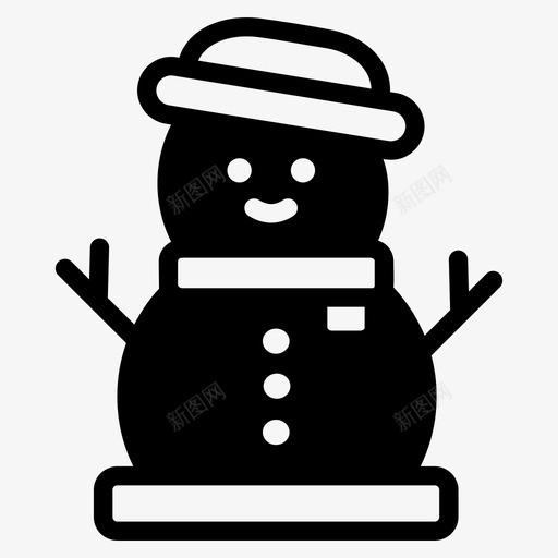 雪人装饰冬天svg_新图网 https://ixintu.com 雪人 装饰 冬天 圣诞节