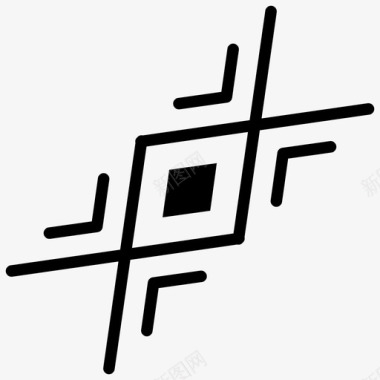 墨西哥符号古代符号阿兹台克图标
