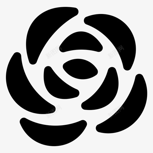玫瑰装饰花花设计svg_新图网 https://ixintu.com 装饰 玫瑰 花花 设计 图案 符号