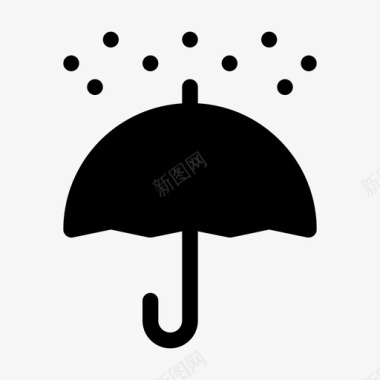 伞云雨图标