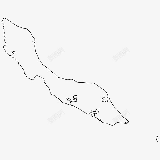 库拉索岛边界国家svg_新图网 https://ixintu.com 世界 国家 拉索 边界 轮廓