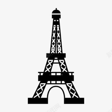 埃菲尔铁塔文化法国图标