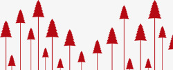 矢量创意设计圣诞小松树图素材