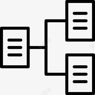 流程图文档层次结构图标